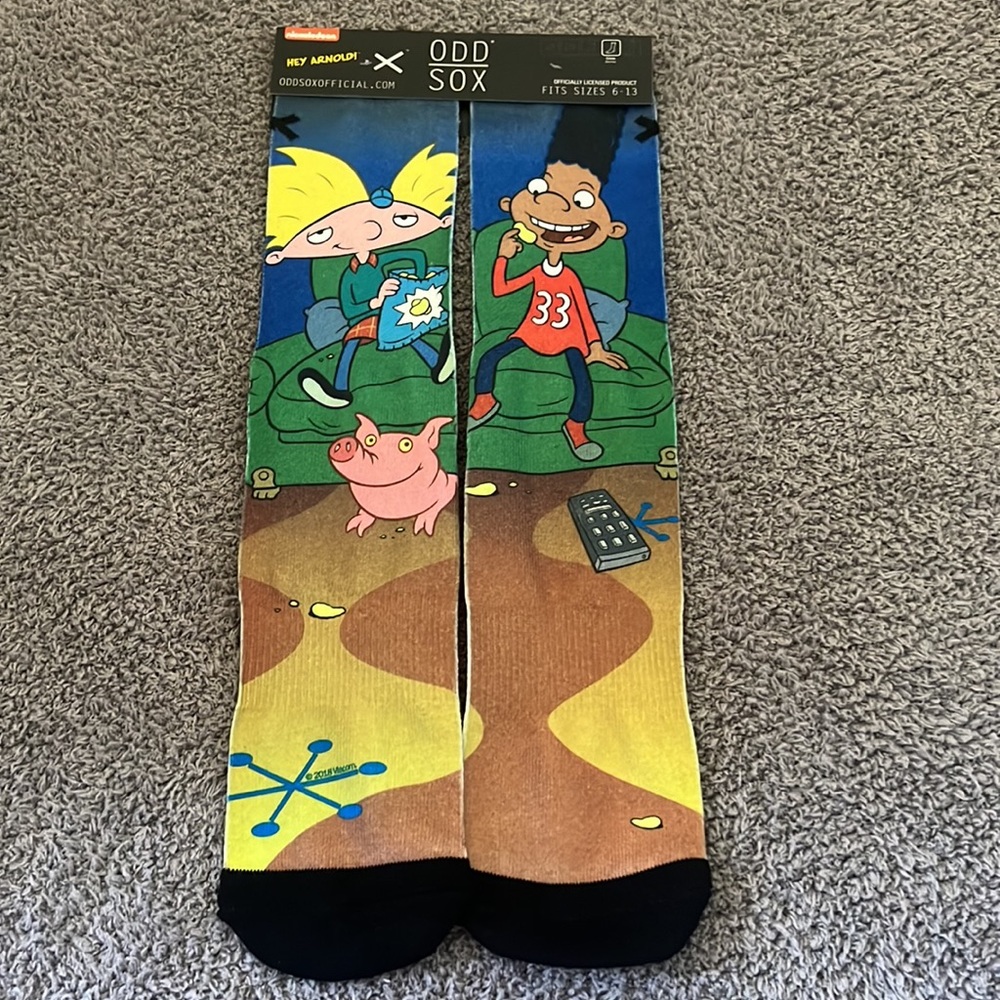 Hey Arnold crew socks NWT